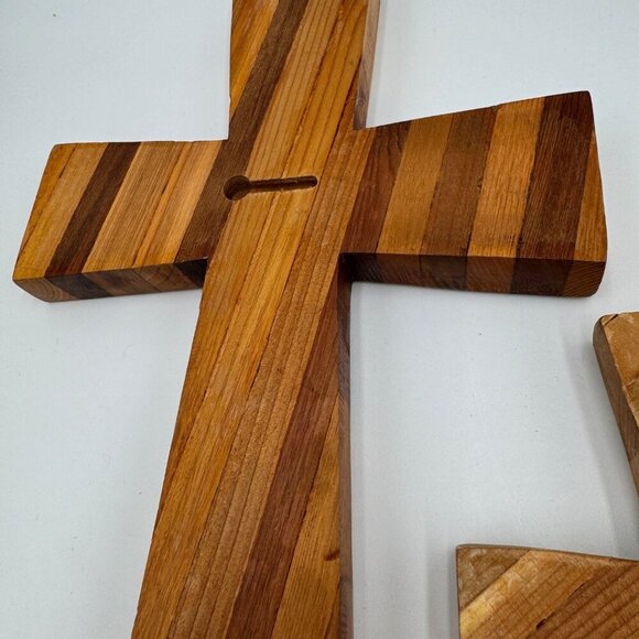 Natural Wooden Cross - Salvaged Wood Cross - Christian Cross - One of A Kind Cro - Picture 7 of 12